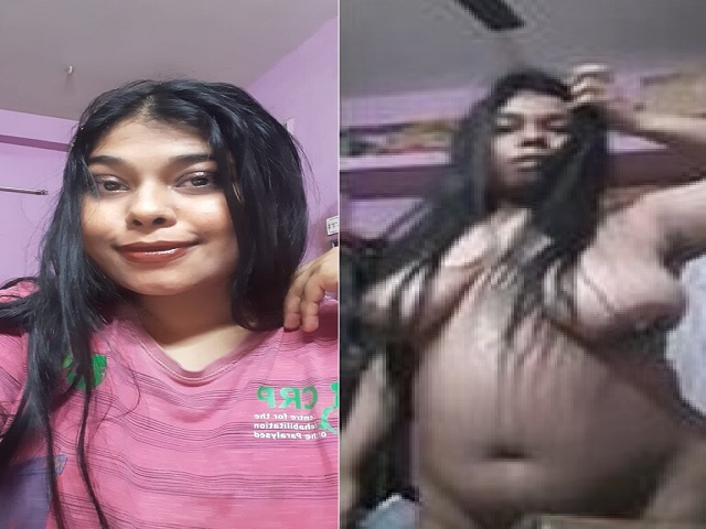 Bengali Big Boobs Girl First Time Nude Selfie