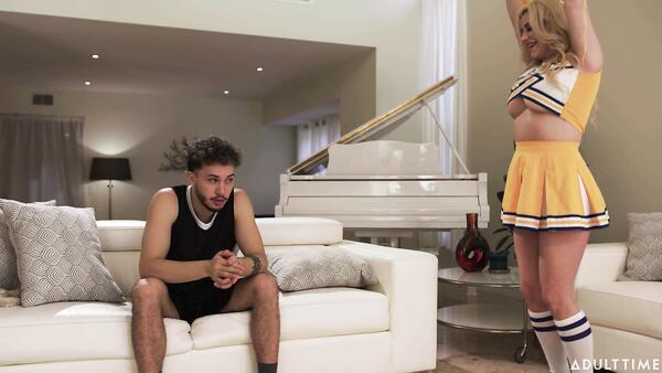 Busty MILF Helps Her Poor Stepson Who Dreams Of His Cheerleader Friend