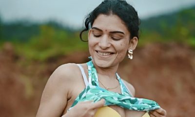 Resmi Nair Nude and PIssing (Green Dress) Out Door Session