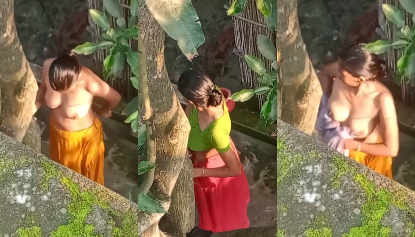 Village Wife Bathing Changing