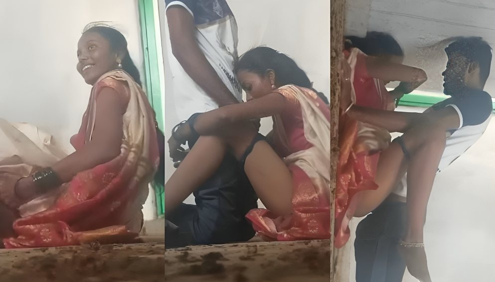 Tamil Girl in Saree Lifted Panties Removed and Fucked Outdoor
